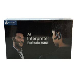 Timekettle W4 Pro AI Interpreter Earbuds w Charging Case AQ2G-W4 Pro Sealed
